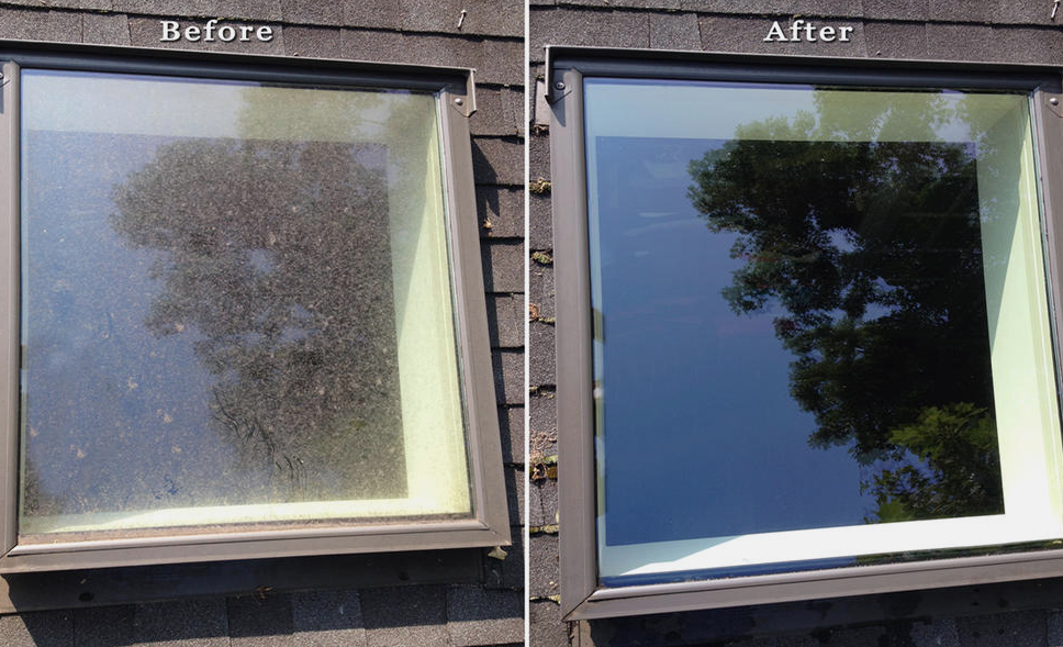 Joes window cleaning nottingham before and after